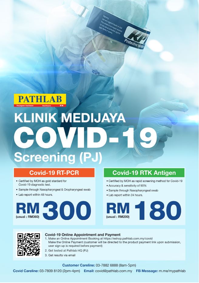 Covid-19 Screening @ Medijaya Clinic (PJ) together with Pathlab